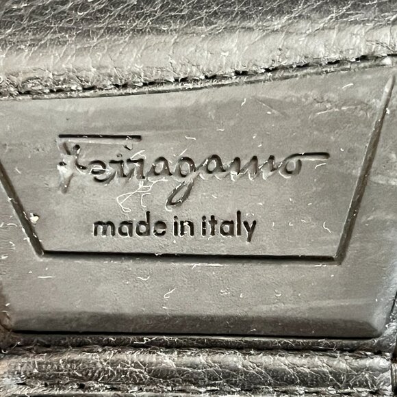 $969 Authentic SALVATORE FERRAGAMO Made in ITALY Black Leather Loafers Sz.9.5 EE main image 6